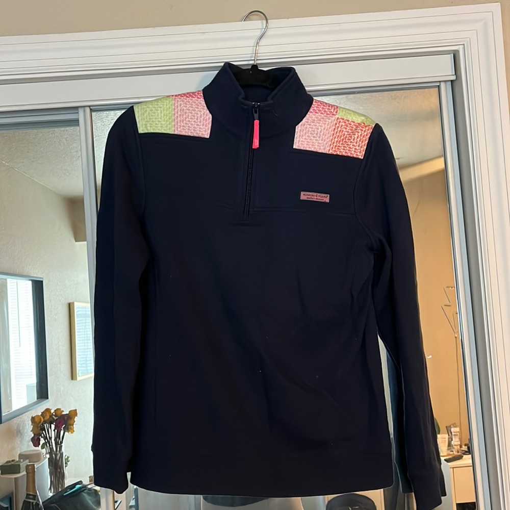 XS Womens Vineyard Vines Navy Shep Shirt